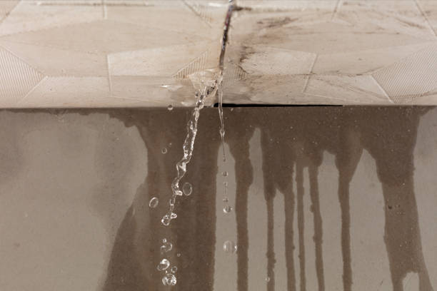 Professional Burst Pipe Cleanup technician working in Plainfield, NH